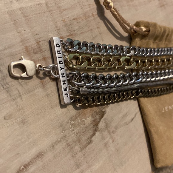 JENNY BIRD Austin Cuff Multi-Metal Strand Bracelet - Picture 2 of 4